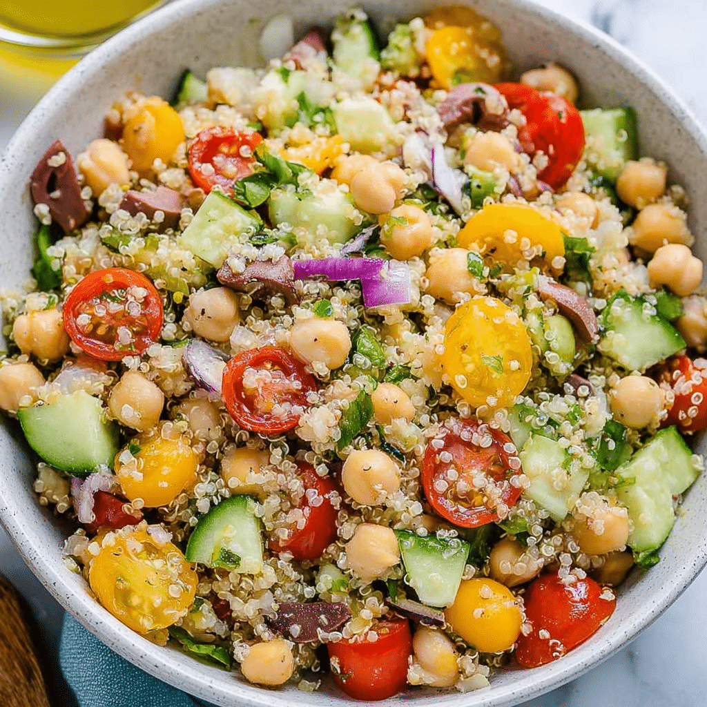 Quinoa Chickpea Salad