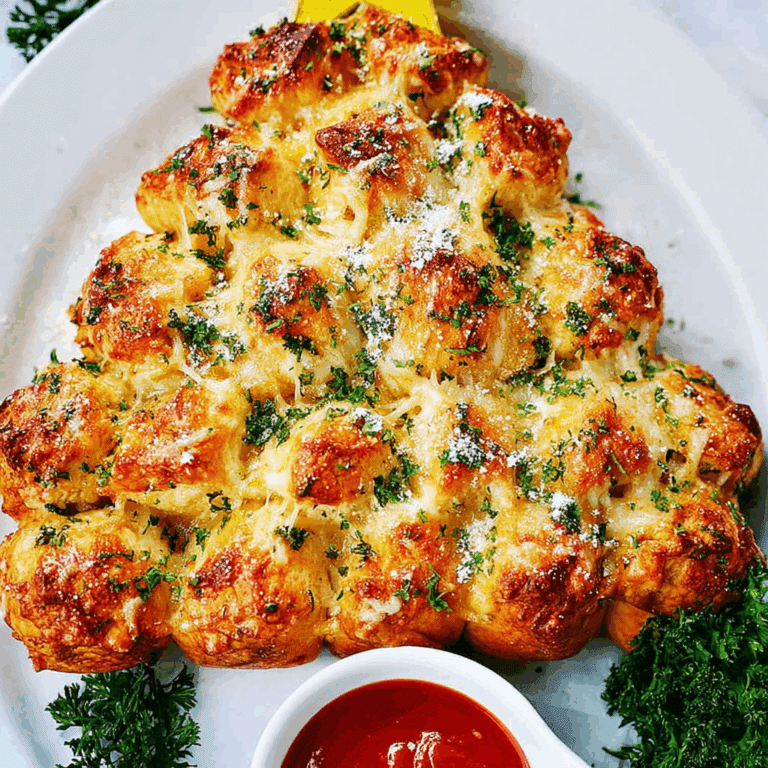 Cheesy Pull Apart Christmas Bread