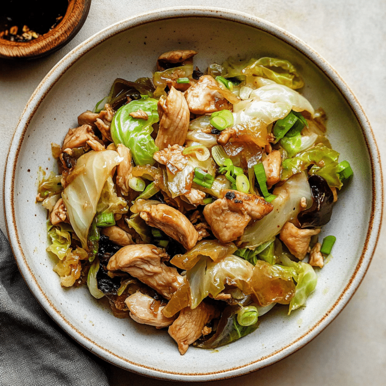 Chinese Chicken Cabbage Stir