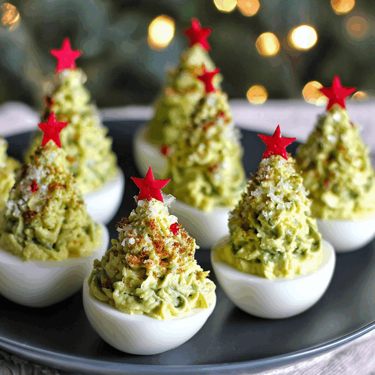 Christmas Tree Deviled Eggs!
