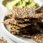 Crunchy Chia Flax Seed Crackers: Easy & Healthy Snack!