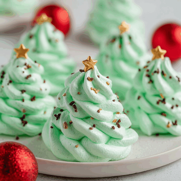 Festive Meringue Christmas Trees