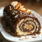 German Chocolate Cake Roll