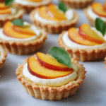 Mini Peach and Cream Cheese Tarts