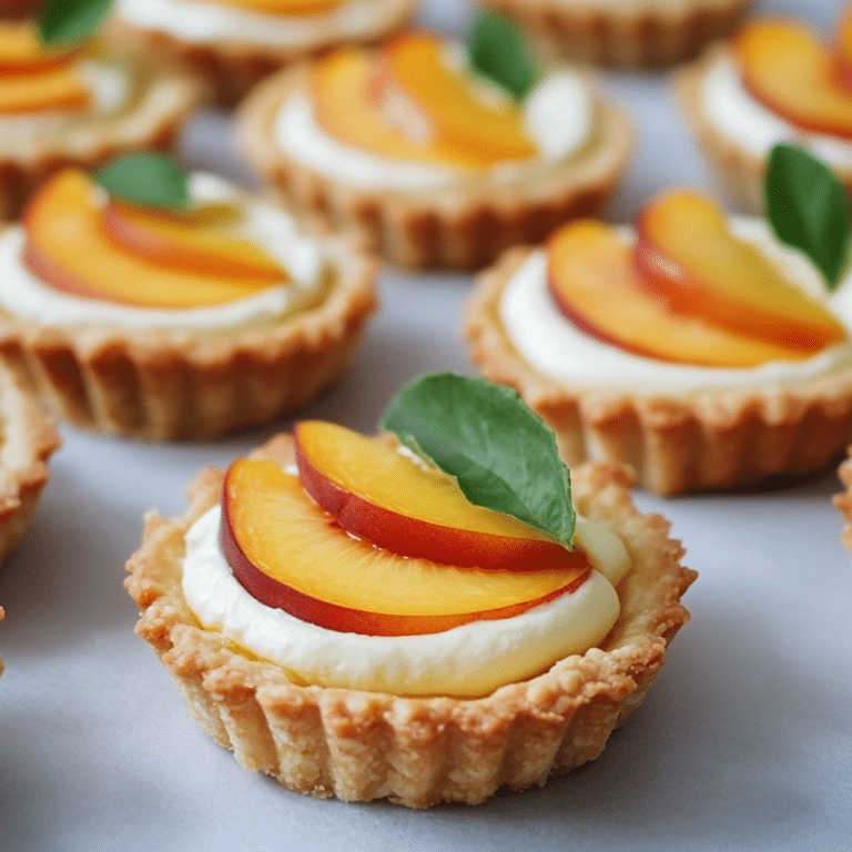 Mini Peach and Cream Cheese Tarts