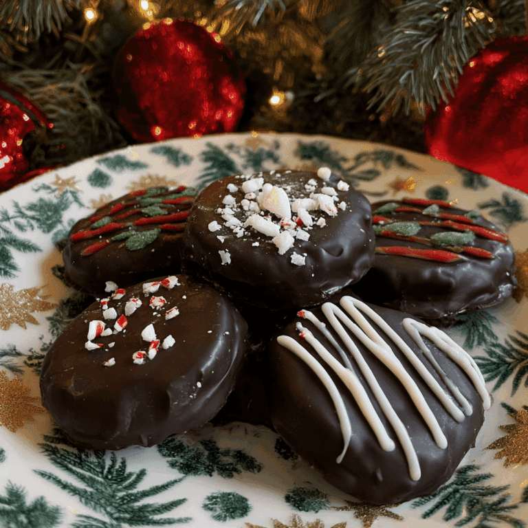 Quick Christmas Peppermint Creams