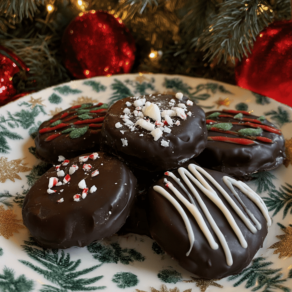 Quick Christmas Peppermint Creams