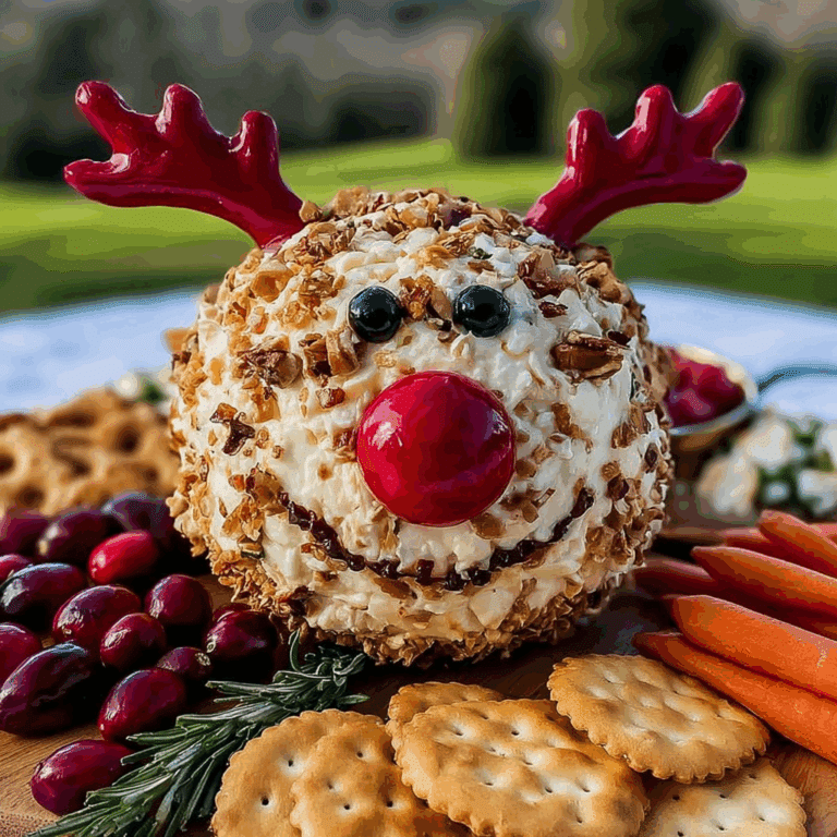 Reindeer Cheese Ball (Christmas Appetizer Idea)